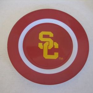 Colortech USC Trojans Plastic Dinner Plate 10in.R